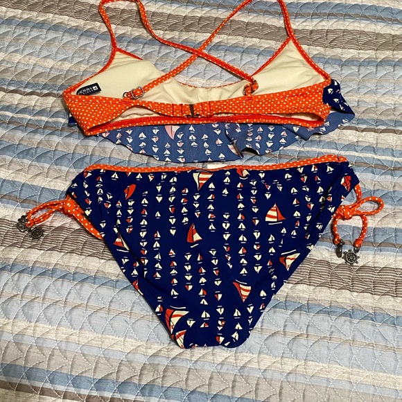 SPERRY Nautical 2pc Swimsuit - Picture 3 of 5